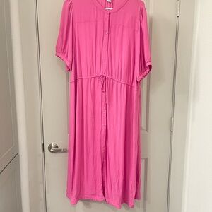 Amazon Essentials Pink Dolman Sleeve Sundress